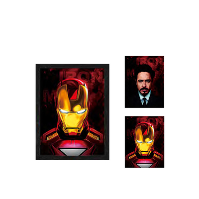 Anime Lenticulare Marvel Posters 2 Personaggi che cambiano immagini Manga 3D Flip Poster Decorazione murale