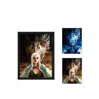 Anime Lenticulare Marvel Posters 2 Personaggi che cambiano immagini Manga 3D Flip Poster Decorazione murale