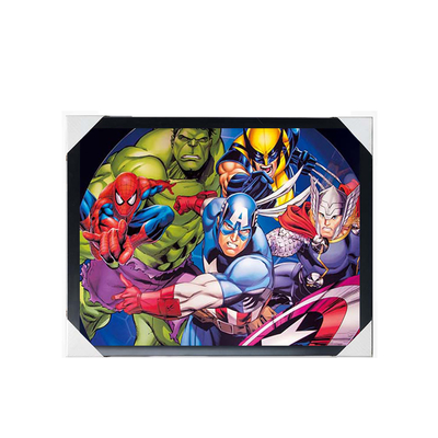 Al dettaglio Anime 3D Poster Marvel 3D Lenticular Poster Decorazione della parete 3D Stampa Cambiamento Immagine Anime Poster