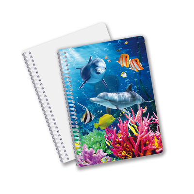 Buona qualità Materiale PET 3D lenticolare personalizzato Promozione Regalo Spiral 3D Notebook di stampa