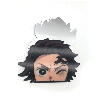 Adesivi personalizzati impermeabili Cambiare Flips Motion Adesivo Lenticolare 3D Anime Adesivo per Auto Laptop Decorazione bagagli