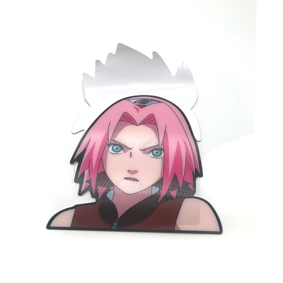 Adesivi personalizzati impermeabili Cambiare Flips Motion Adesivo Lenticolare 3D Anime Adesivo per Auto Laptop Decorazione bagagli