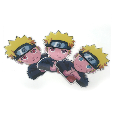 Hot Sale Auto Decals Custom Anime 3D Cambiamento Flip Motion effetto Stampa adesivo auto lenticolare