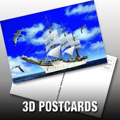 Regali di souvenir Cartolina 3D Cartoline mobili per edifici storici Paesaggio