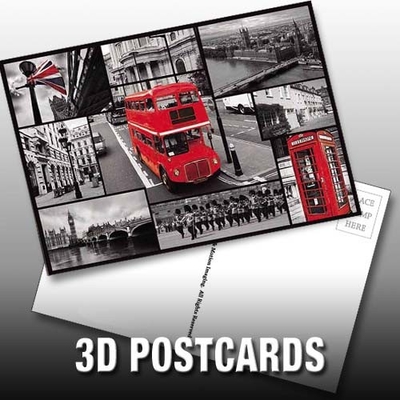 Regali di souvenir Cartolina 3D Cartoline mobili per edifici storici Paesaggio