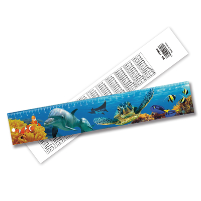 Cute Fancy Printing 3D Lenticular Ruler Plastic Flexible Ruler Forma personalizzata