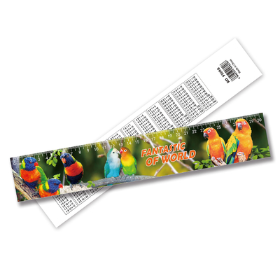 Cute Fancy Printing 3D Lenticular Ruler Plastic Flexible Ruler Forma personalizzata