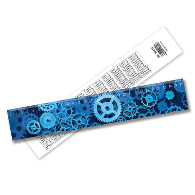 Cute Fancy Printing 3D Lenticular Ruler Plastic Flexible Ruler Forma personalizzata