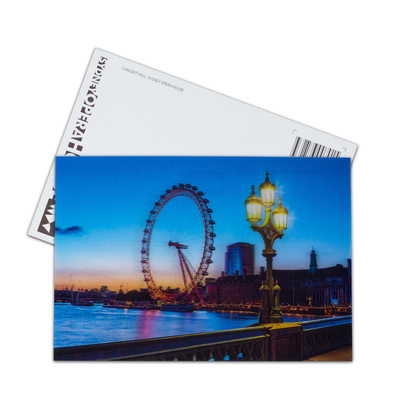 Montagne russe Parchi Lenticolare 3D motion Card Souvenir Gift Card 3d film in movimento