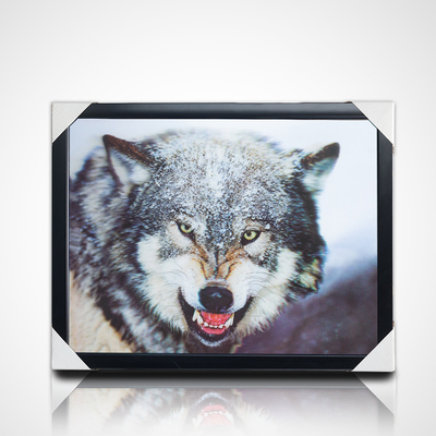 Disegni di stoccaggio 3D di pittura lenticolare PET 40*30cm 5D immagine 3D di cavallo lenticolare con cornice nera