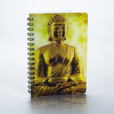 caldo vendita disegno personalizzato A4 A5 3d lenticolare giornale di esercizio a spirale notebook con copertina 3d per gli studenti