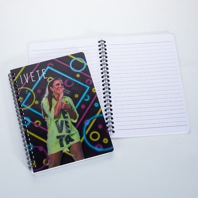 Prodotti di carta e cartoneria personalizzati in formato A4/A5/A6 3D PP/PET Lenticular Printing Cover Sprial Binding Paper Exercise Notebook