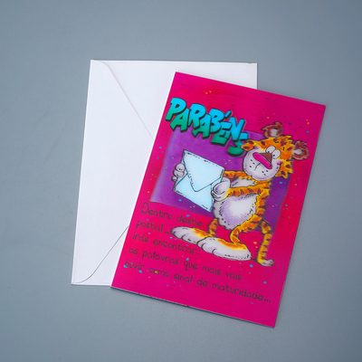 2 immagini personalizzate Flip Funny Lenticolare 3D Picture Cartolina regalo Lenticolare 3D Card