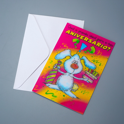 Carte di auguri colorate di alta qualità stampellate in incisione in foglio d'oro grazie per i regali