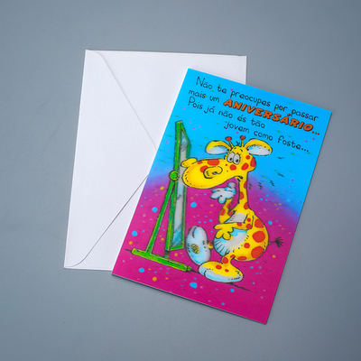 Carte di auguri colorate di alta qualità stampellate in incisione in foglio d'oro grazie per i regali