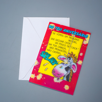 Carte di auguri colorate di alta qualità stampellate in incisione in foglio d'oro grazie per i regali