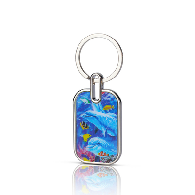 Disegno personalizzato Glitter Acrilico Portachiavi Anime Carino Charm Acrilico con Stampa di Disegno
