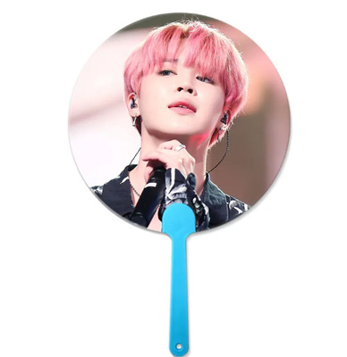 0.6mm PET Plastic Corea Celebrity 3d Handfan 3d Lenticular Handfan Con Immagine Idol