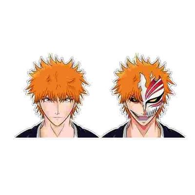 Adesivo per anime impermeabile che cambia i coltelli Iguro Obanai Demon Slayer 3D Adesivo a movimento lenticolare per laptop per auto