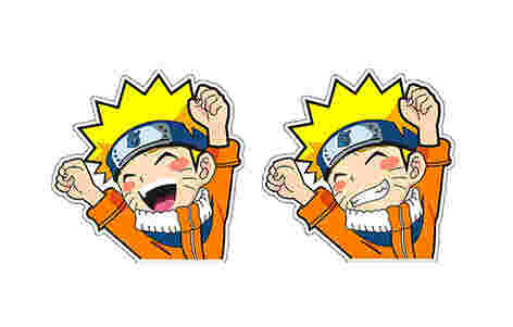 Motion Laptop 3D Sticker Anime Acque resistenti Decal Anime Motion Sticker per la valigia frigorifero auto