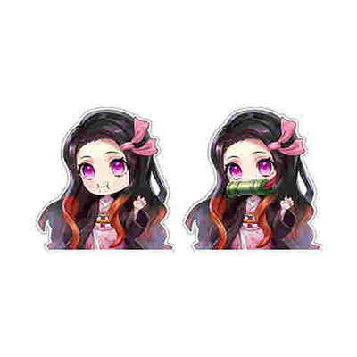 Adesivi per auto Demon Slayer 3D Adesivi a movimento lenticolare Adesivi per auto impermeabili Adesivi per auto Adesivi per finestre