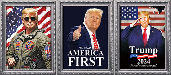 TRUMP disegna stampa 3D personalizzata PET poster lenticolare 3D stampa lenticolare