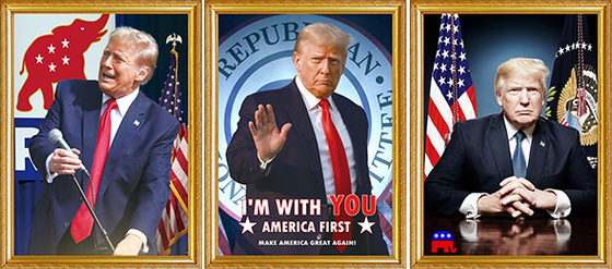 TRUMP disegna stampa 3D personalizzata PET poster lenticolare 3D stampa lenticolare