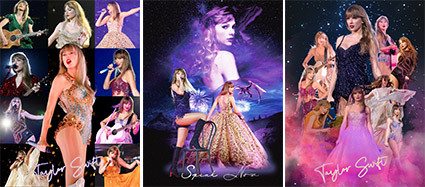 Adesivi personalizzati Supper Star Tyleor Swift Cambiamento Flip Decals Motion Sticker 3D Adesivi auto lenticolari Anime