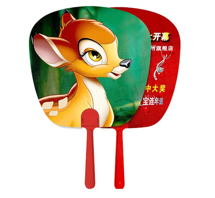 Stampa di immagini 3D lenticolari in plastica su misura PET Flip Fan pubblicitario Fan PP Fan Stampa 3D Fan a mano Business Gift