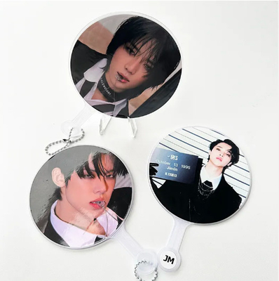 Vendita calda Custom Kpop Lenticolare Stampa 3D Lenticolare Ventilatori a mano in plastica