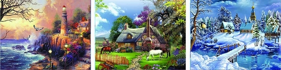 Animal Paesaggio 3D Stampa Lenticolare Personalizzata Immagine 3 Flip Poster Immaginato Per Gif