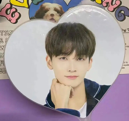 Ventilatore per eventi KPop personalizzato per regalo Ventilatore 3D trasparente in plastica PET personalizzato