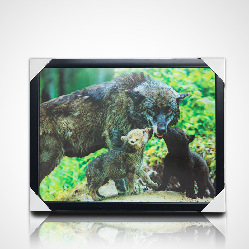Pittura 3D Lenticolare Con Cornice Nera 40*30cm PET 5D 3D Cornici Foto Lenticolare Artwork Immagini Moderne