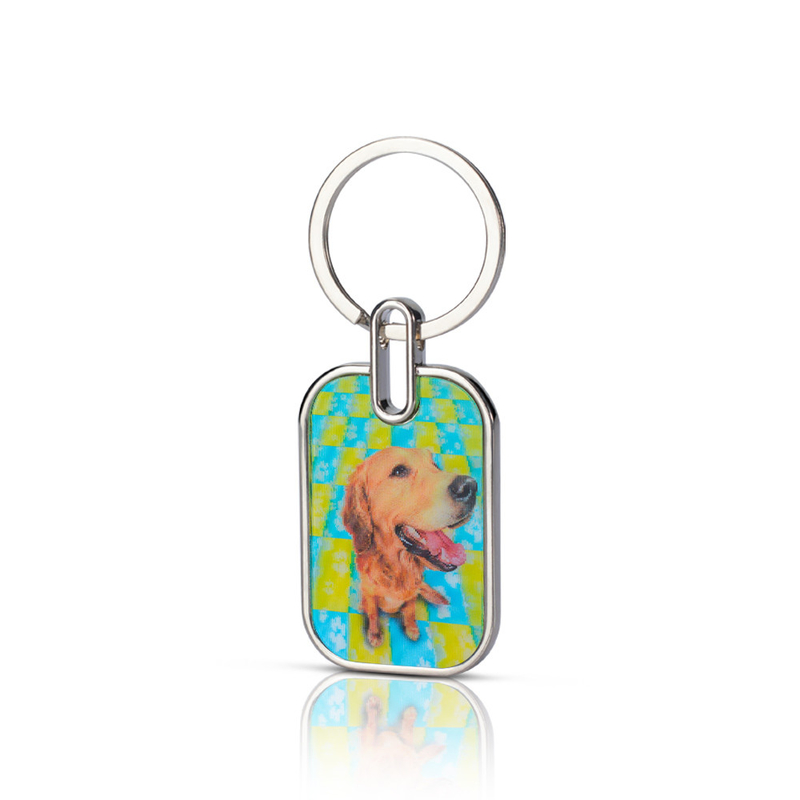 Disegno personalizzato Glitter Acrilico Portachiavi Anime Carino Charm Acrilico con Stampa di Disegno