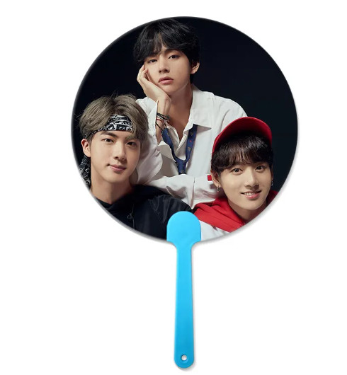 16x17cm Flip 3D Lenticular Handfan For Korea Star Promozionale 3D Handfan For Korea Celebrity
