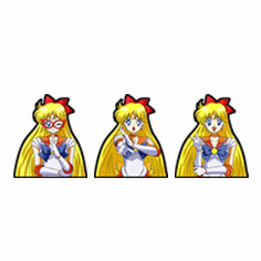 Adesivi di cartoni animati Adesivi impermeabili Anime 3D Lenticolare Anime Motion Adesivo per frigorifero per laptop auto