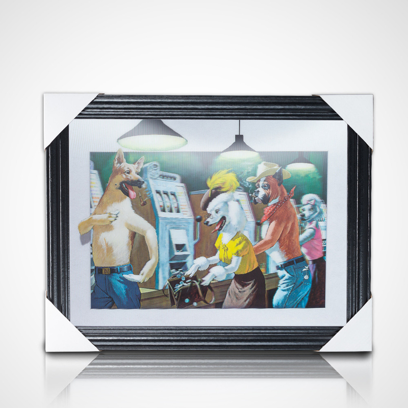Stampa personalizzata 3D Dragon Ball Movie Poster Flip 3D Animation 3D Picture con cornice nera Tema artistico integrato
