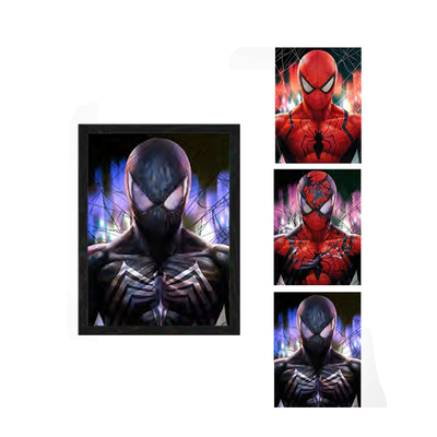 Anime Lenticulare Marvel Posters 2 Personaggi che cambiano immagini Manga 3D Flip Poster Decorazione murale