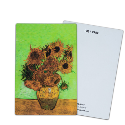 I girasoli di Van Gogh 3D Cartoline lenticolari per la galleria d'arte del museo