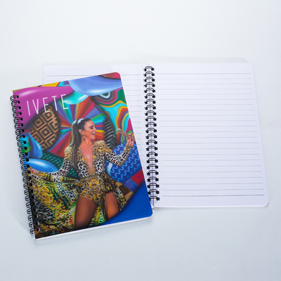Prodotti di carta e cartoneria personalizzati in formato A4/A5/A6 3D PP/PET Lenticular Printing Cover Sprial Binding Paper Exercise Notebook