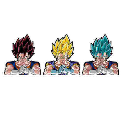 Adesivo a cartone animato impermeabile DBZ Vegeta Cambiamento Flips Adesivi Anime Lenticolare Anime Motion Auto Adesivo