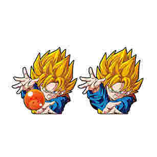 Ingrosso Dragon Ball Design Acque resistenti 3D Anime Adesivi Cambiando Flip Decals Adesivi Lenticolari Auto Adesivi Anime