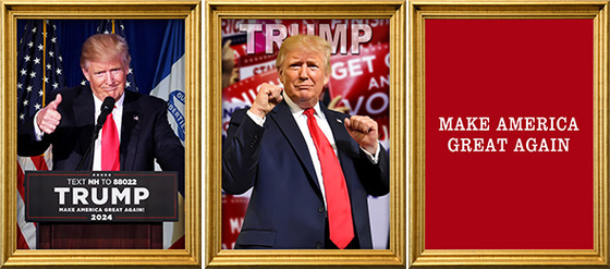 TRUMP disegna stampa 3D personalizzata PET poster lenticolare 3D stampa lenticolare