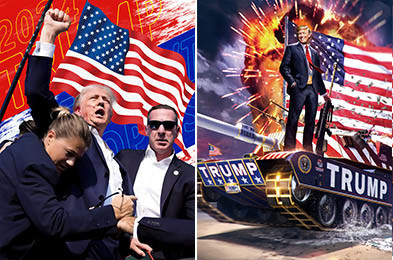 Immagine del Presidente personalizzata 3D Lenticular Print 3D Flip Effect Poster